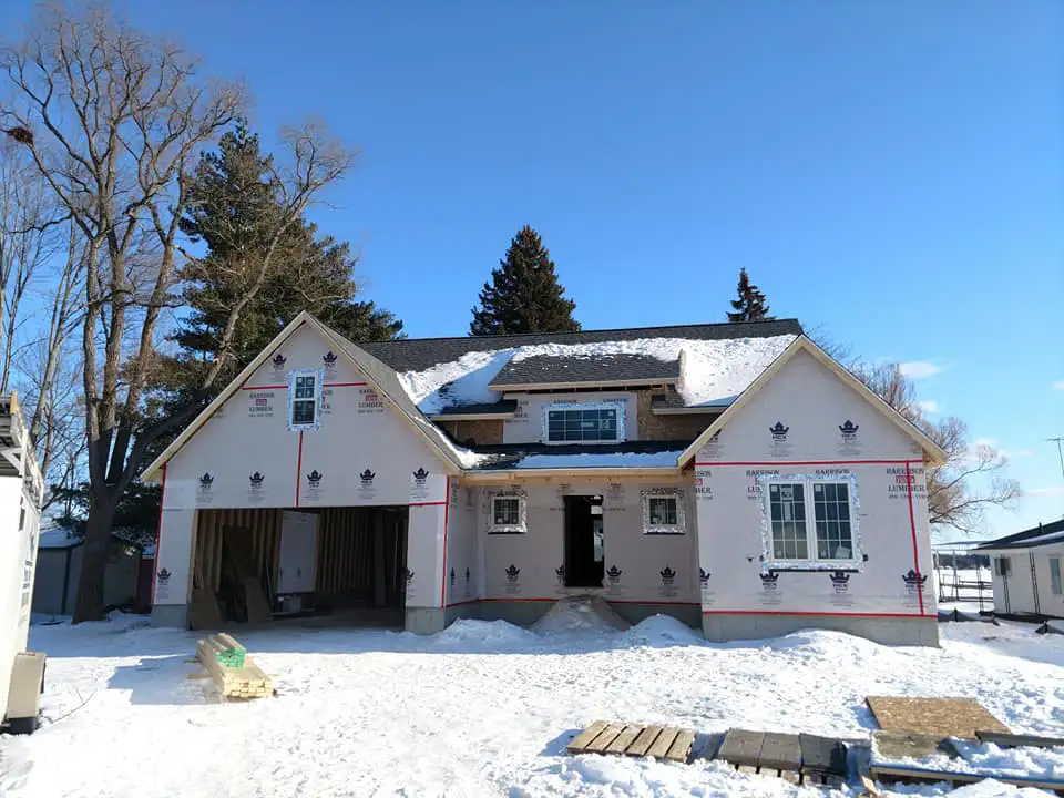 Completed roof replacement on a home in Beaverton Michigan